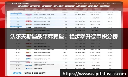 沃尔夫斯堡战平弗赖堡，稳步攀升德甲积分榜